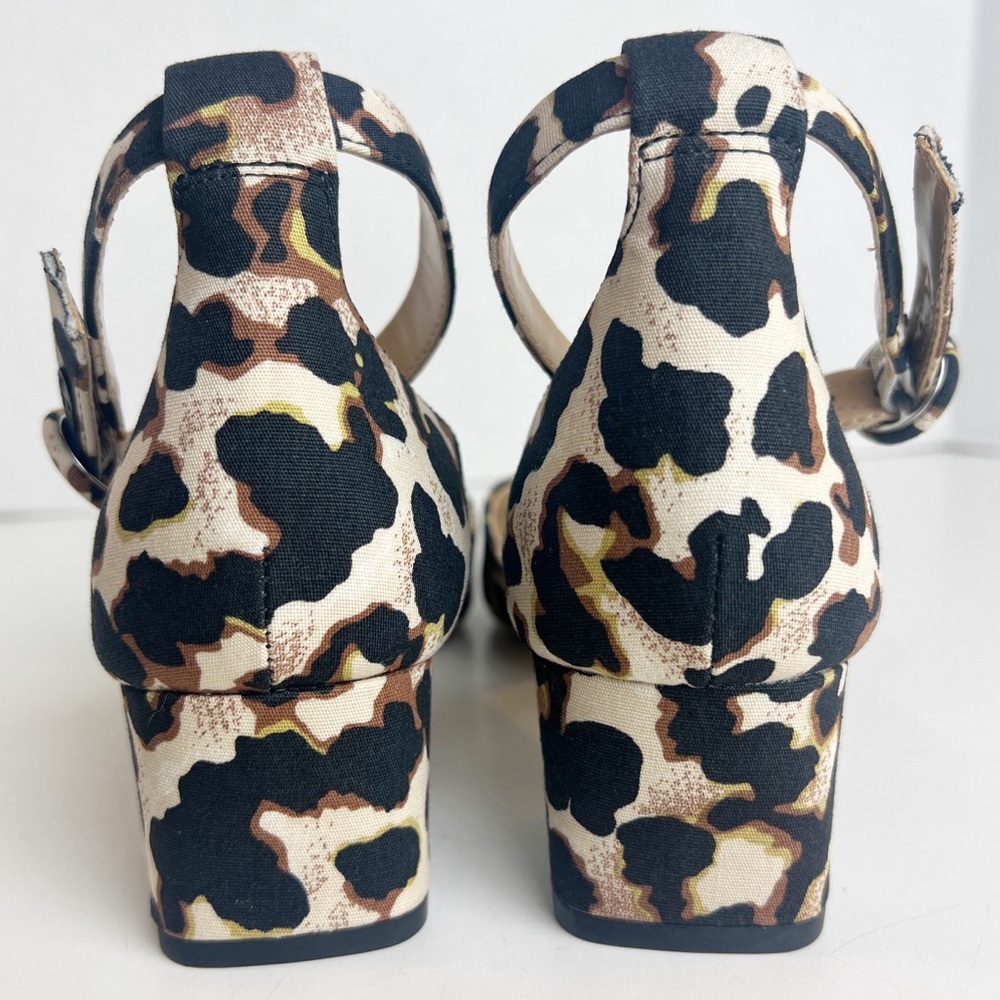 •CABI• NEW Leopard Print Kiki Ankle Strap Block Heel Size 7.5M Mary Jane - Picture 9 of 16